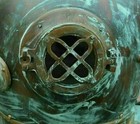 Antique Morse Brass Sca Vintage Boston Scuba Us Navy Mark V Divers Diving Helmet