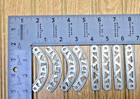 4 Ea Erector Set Parts A 2-1 2  Straight Girders   4 Ea D 2-1 2  Curved Girders