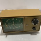 Vintage Rca Rzd 402b Chamois Alarm Clock Radio Tested And Working Solid State