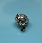 Antique Vintage Sterling Silver Multi Picture Rare Round Orb Ball Locket Pendant