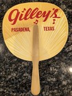 Vintage Gilley   s Pasadena Tx  Hand Paddle Fan   Only One On Ebay   Urban Cowboy
