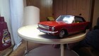 1960s Bandai Ford Mustang Tin Litho Working Friction Car Red Made In Japan