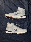 Nike Alpha Huarache Elite Mid Baseball Cleats Mens Sz 14 Hv6879-001 Gray Orange