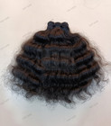 14  Inch Raw Curly Indian Human Hair Extensions  100  Unprocessed Hair