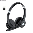 Trucker Bluetooth Headset  40hrs  Noise Cancelling Headphone With Mute For Pc