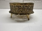 4 5  Vintage Lipstick Holder Makeup Stand Ormolu Filigree Style