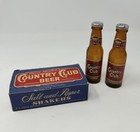 Vintage Goetz Country Club Beer Bottle Salt Pepper Shakers Original Box