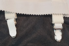 Sz 42 X Large Up To Sz 34 Waist Sexy Satin Open Bottom Girdle 4 Metal Garters