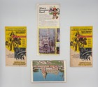 Lot Vintage 1970   s Walt  Disney World Memorabilia Folding Postcards Map Guide