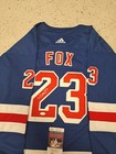 Adam Fox New York Rangers Signed Adidas Authentic Jersey  Jsa Certified