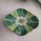 Chinese Qing Tongzhi Famille Rose Porcelain Cabbage     Pattern Large Plate 10 2in