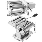 Vevor Manual Stainless Steel Fresh Pasta Maker Machine Noodle Rollers And Cutter