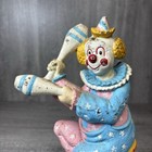 Antique Vintage Cast Iron Doorstop Juggling Unicycle Clown 8 5    Circus Folk Art