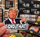 Trump Sticker I Did That Gas Pump Meme Waterproof New 1 10 25 50 100