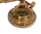 Vintage Brass Alidade Telescope With Compass Nautical Decor Personalize Gift