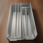 Caraway Storage Bin Holder Organizer Lids Bakeware Cookware Gray Canvas Set Of 2