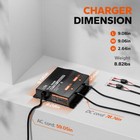 Litime 14 6v 43 8v 10a Dual Bank Smart Battery Charger For Lifepo4 Lead Acid Ncm