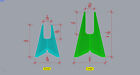 Plastic Tail Fins For Vertical And Casting Minnow Jigs