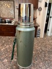 Vintage Aladdin Stanley Thermos Green Steel A-944dh Quart Usa