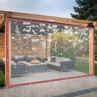 Clear Vinyl Tarp For Patio Outdoor Clear Rainproof Curtain Pvc 8x16ft 2 5 5m