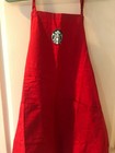 Starbucks Coffee Apron Barista Uniform Embroidered Logo-blk  Red  American Flag