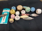 Lot Of Vintage Plastic Tatting Shuttles  Threads