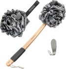 Back Scrubber For Shower   Bamboo Charcoal Fiber Infused   Loufas For Men   W   