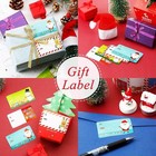 500pcs roll Christmas Tags Christmas Santa Claus Stickers Self Adhesive Tags New