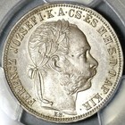 1887 Pcgs Ms63 Hungary 1 Forint Silver St Stephan Crown Coin Pop 1 0  21032103c 
