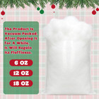6 Oz Fake Snow  Fluffy Cotton Snow For Christmas Village  Vacuum Packaged Artifi