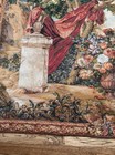 Vintage Wara French Tapestry Beautiful Garden Scene  43x60 Lined Perfect