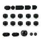 G1 4 14mm Hard Tube Compression Fitting Bundle 20pcs Black Pc Water Cooling