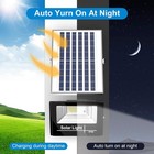 100w Outdoor Led Solar Security Light Street Flood Light Dusk To Dawn Wall Lamp