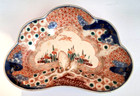 Antique Japanese Arita Plates - Bowls Lot Of 3 Scalloped Late Edo - Early Meiji
