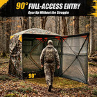 360 Degree See Through Hunting Blind  2-3 Person Pop Up Ground Blind With Silent