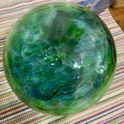 Kitras Van Glow 5  Blue Green  Glass Ball Ornament  the Starry Night   
