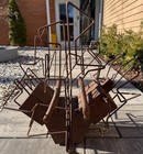 Handmade Vintage Steel Metal Sculpture Modern Abstract Unique Unusual Art 1970s