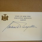 Nelson Rockefeller Ny Governor 41st Vice President Signed Autograph Card