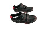 Kescoo Black red Road Clipless Cycling Shoes Buckle Adjustable 3-bolt Size  7
