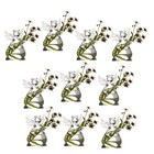 Angel Design Glass Vases Clear Flower Plant Terrarium Container Hanging 10 Pcs