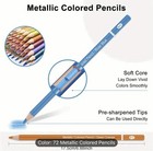 Ccfoud 72 Metallic Colored Pencils New Shipping Included