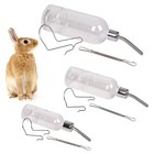 180 350 750ml Plastic Rabbit Drinking Bottle Hamster Cage Water Bottle Dispenser