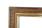Antique 19th C Victorian Gold Gesso Chain Link Design Picture Frame Fits 23x15