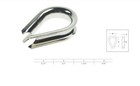 10 Pc 5 16  Light Duty Stainless Steel 316 Marine Wire Rope Chain Thimble Rig 