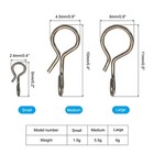 150pcs 0 21  0 43  Stainless Steel Quick Fly Fishing Snaps No Knot Fast Snap