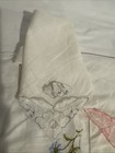 Vintage Linen Embroidery And Lace Hankies Lot 5 Total      Look