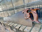 Vintage Henry Disston 28  D8 Thumbhole Handle Grip Skew-back Rip Saw