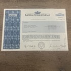 2000 Imperial Sugar Company Stock Certificate Texas Scripophily 1000 Shares