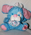 Vintage 1999 Fisher Price Puffalumps Puppy Dog  Spotted Blue Nylon 