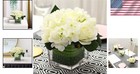 Versatile Artificial Floral Arrangement For Weddings   Home Decor - White Roses